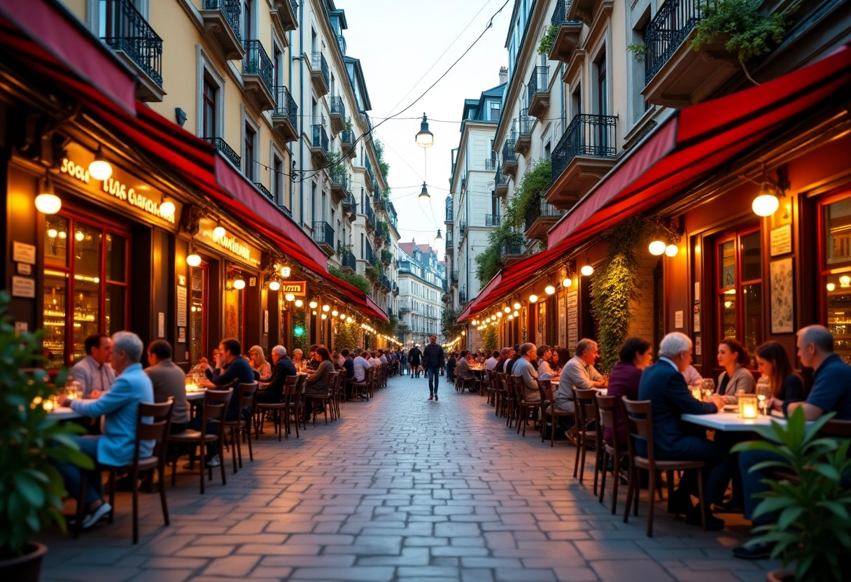 restaurant cityscape